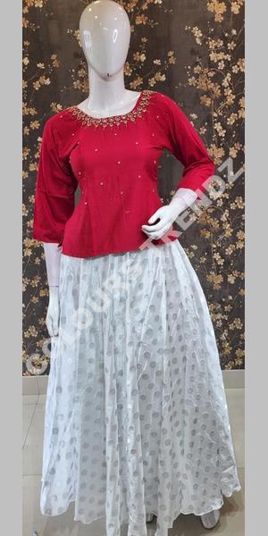 Onam special outlet skirt and top