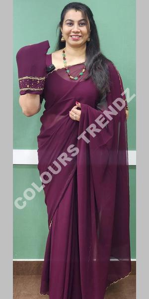 Sparkling Grape Purple Banarasi Silk Saree With Paithani Pallu And Blo –  paanericlothing